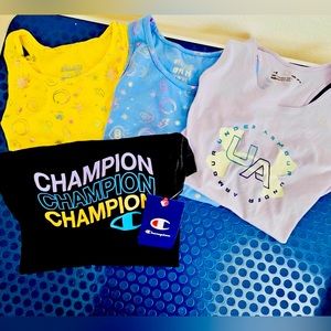 UNDER ARMOUR // CHAMPION GIRLS T-SHIRT 👚 BUNDLE ‼️‼️💯💯 // PJS ⭐️⭐️